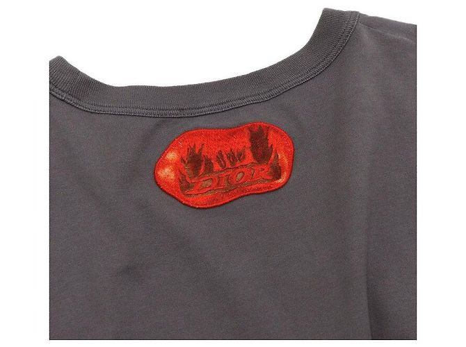 Dior Graues Baumwoll-T-Shirt für Herren Braun - Ansicht 7