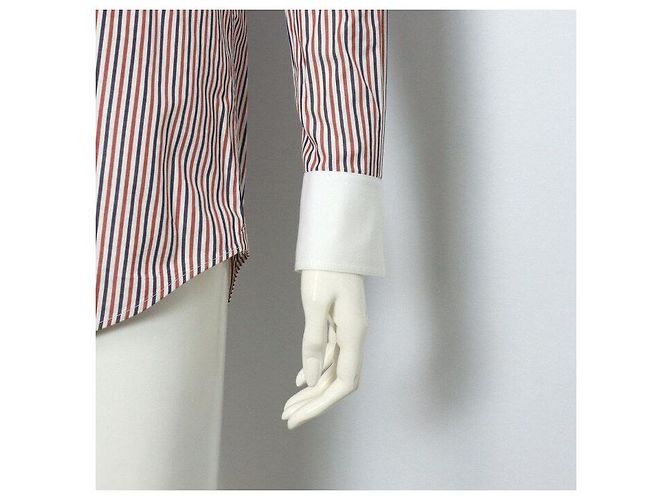 Céline Red Stripe Logo Embroidered Women's Shirt - view 3