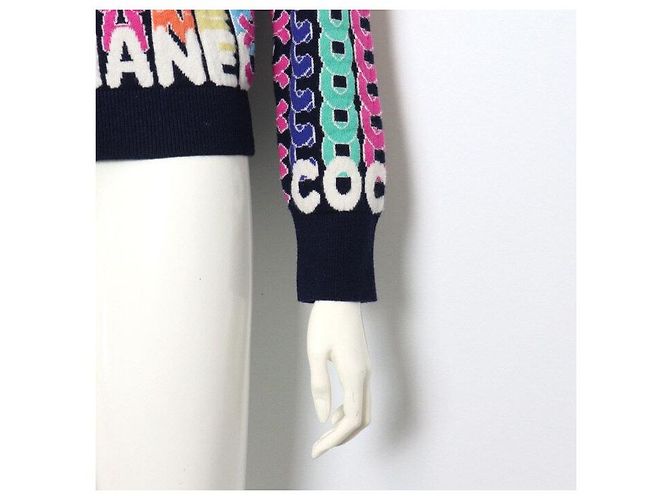 Chanel Cocoe Multi Logo Cardigan mit Stehkragen für Damen - Ansicht 3