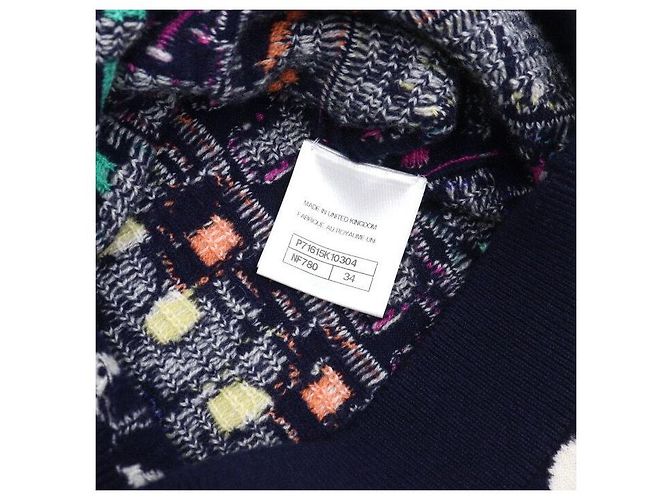 Chanel Cocoe Multi Logo Cardigan mit Stehkragen für Damen - Ansicht 7