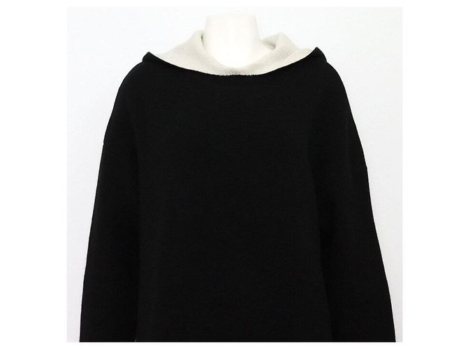 Dior Kapuzenpullover aus schwarzem Kaschmir Rare Signature für Damen - Ansicht 2