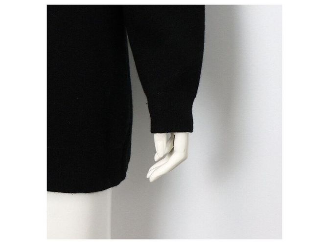 Dior Kapuzenpullover aus schwarzem Kaschmir Rare Signature für Damen - Ansicht 3