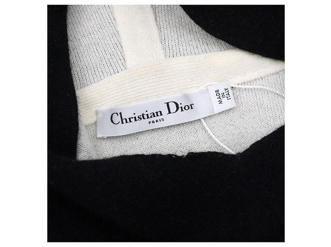 Dior Kapuzenpullover aus schwarzem Kaschmir Rare Signature für Damen - Ansicht 5