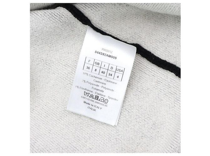 Dior Kapuzenpullover aus schwarzem Kaschmir Rare Signature für Damen - Ansicht 6