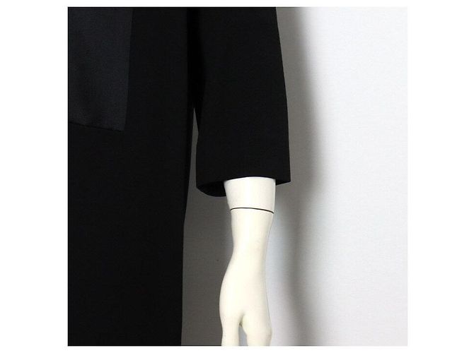 Burberry Abito in seta satinata nera da donna - vista 3