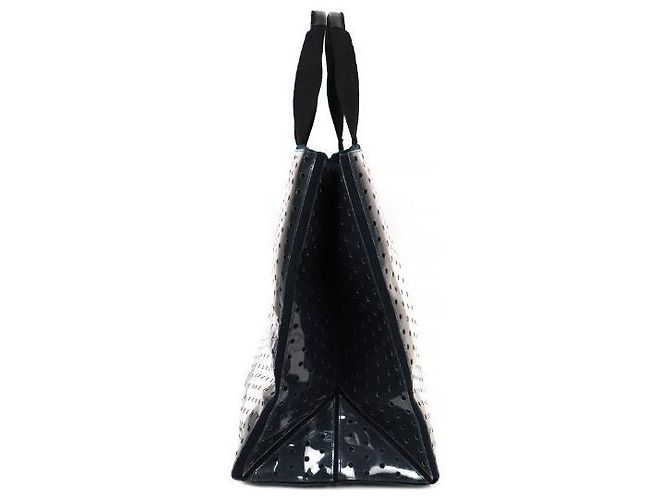 Chanel PVC Black White Perforated Tote Bag - view 2