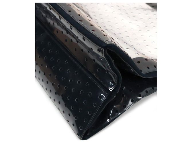 Chanel PVC Black White Perforated Tote Bag - view 5