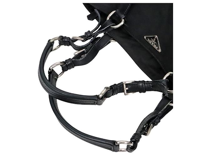 Prada Borsa Tote Pocono Nera Nero - vista 8