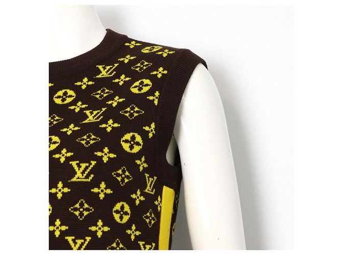 Louis Vuitton Strickkleid für Damen mit Monogramm-Grafik Mehrfarben - Ansicht 3