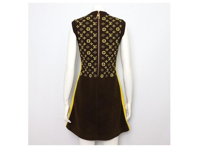Louis Vuitton Strickkleid für Damen mit Monogramm-Grafik Mehrfarben - Ansicht 4