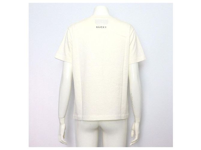 Gucci BICHON Besticktes Damen T-Shirt mit kurzen Ärmeln - Ansicht 4