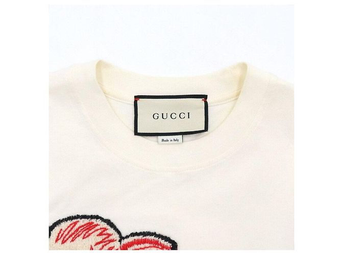 Gucci BICHON Besticktes Damen T-Shirt mit kurzen Ärmeln - Ansicht 5