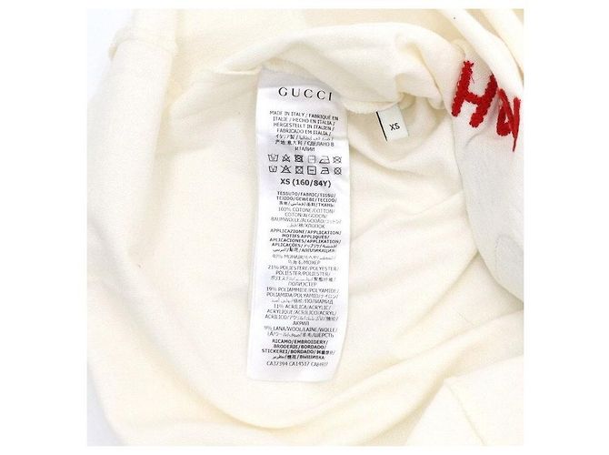 Gucci BICHON Besticktes Damen T-Shirt mit kurzen Ärmeln - Ansicht 7