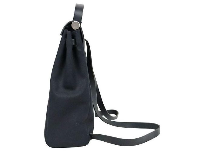 Hermès Mochila cuadrada negra con estampado H Negro - vista 2
