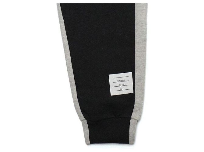 Thom Browne Black Cotton Loopback Colorblock Men's Sweatpants - view 3