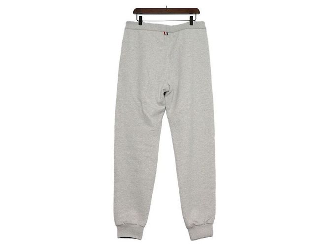 Thom Browne Black Cotton Loopback Colorblock Men's Sweatpants - view 4