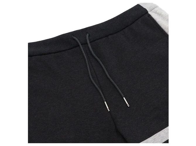 Thom Browne Black Cotton Loopback Colorblock Men's Sweatpants - view 7