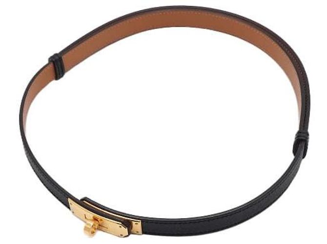 Hermès Kelly Abalone Gold Gürtel für Damen Schwarz - Ansicht 2