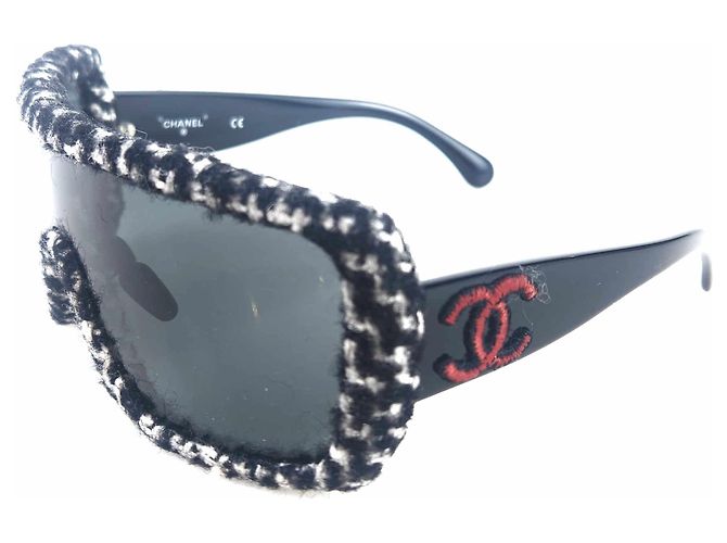 Chanel Gafas de sol CC Tweed Castaño - vista 2
