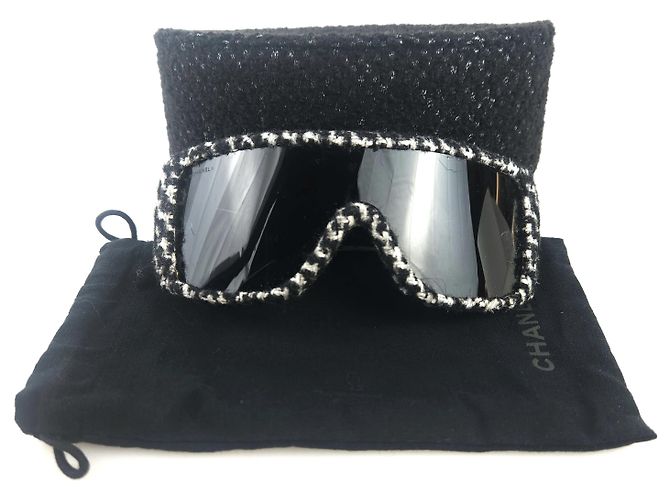 Chanel Gafas de sol CC Tweed Castaño - vista 4