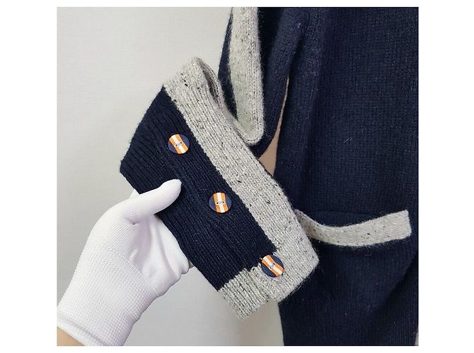 Thom Browne Bar Mohair Oversized V-Ausschnitt Cardigan für Damen - Ansicht 3