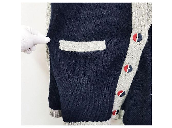 Thom Browne Bar Mohair Oversized V-Ausschnitt Cardigan für Damen - Ansicht 5