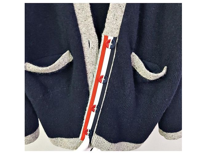 Thom Browne Bar Mohair Oversized V-Ausschnitt Cardigan für Damen - Ansicht 6
