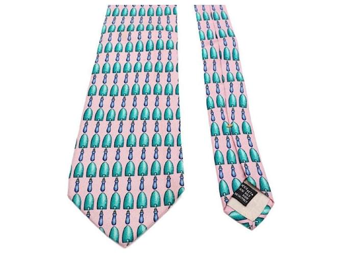 Gucci Pink Trowel Pattern Silk Tie - view 3