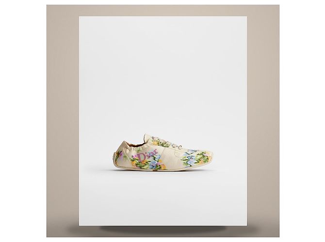 Cannage Dior Sneaker Keur Multi Color Secret Garden Jacquard - vue 2