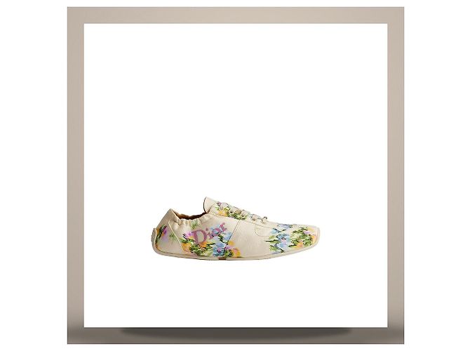 Cannage Dior Sneaker Keur Multi Color Secret Garden Jacquard - vue 3