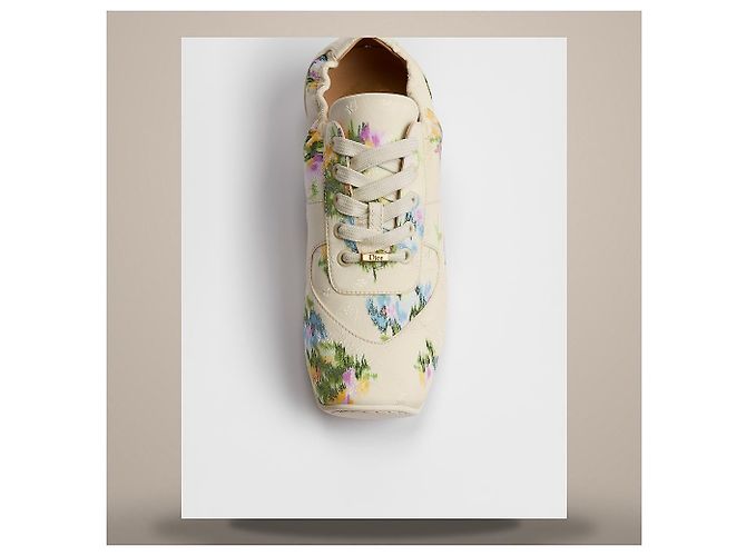 Cannage Dior Sneaker Keur Multi Color Secret Garden Jacquard - vue 7