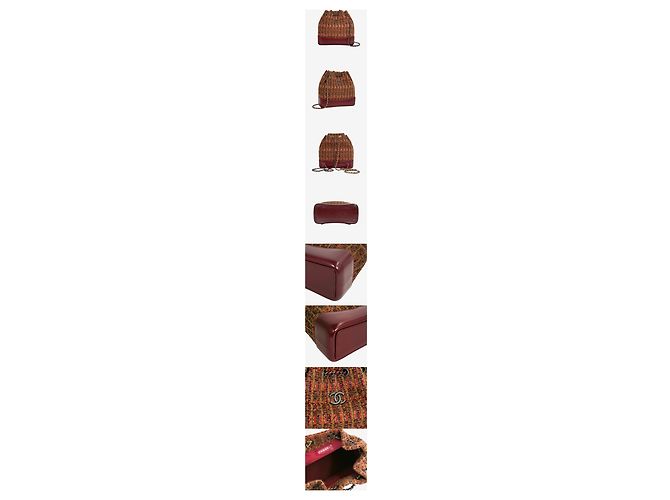 Chanel Zainetto Gabrielle Multi Burgundy Rosso - vista 2