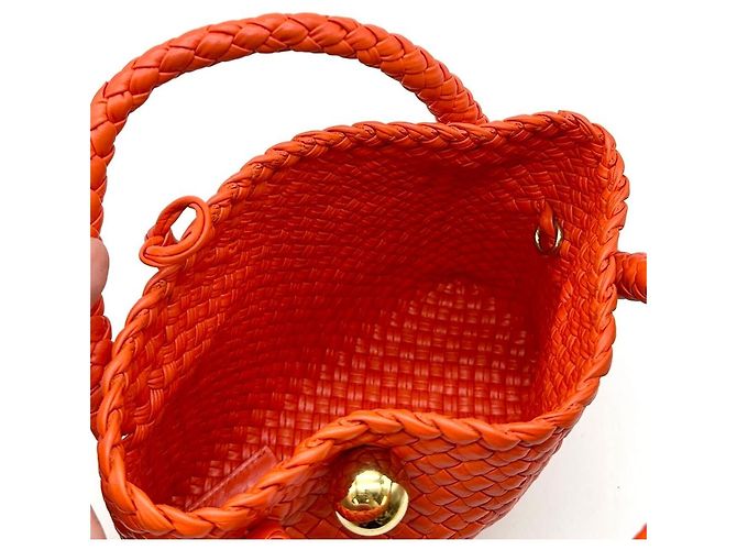 Bottega Veneta Borsa Tote Intrecciato Rosso - vista 10