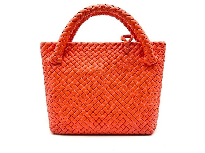 Bottega Veneta Borsa Tote Intrecciato Rosso - vista 7