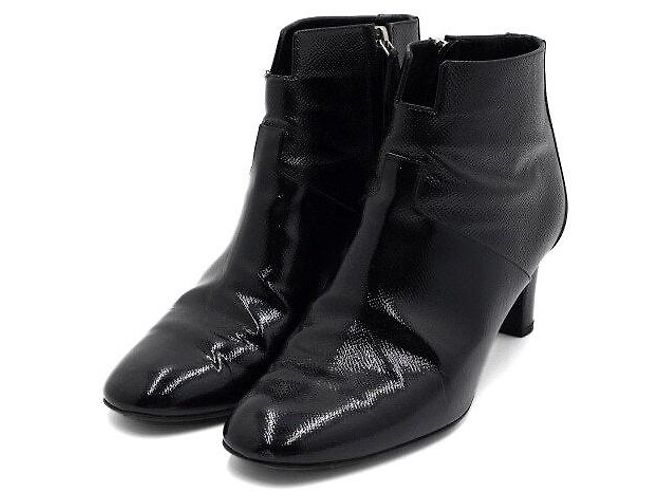 Hermès Black Patent Leather Ankle Boots - view 3