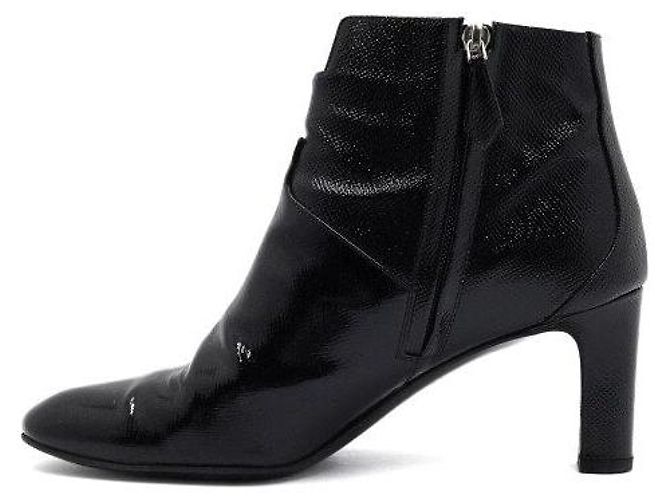 Hermès Black Patent Leather Ankle Boots - view 4
