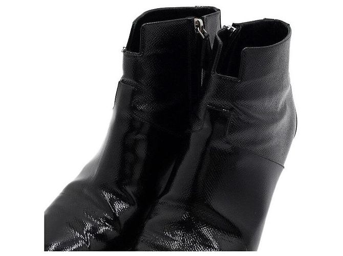 Hermès Black Patent Leather Ankle Boots - view 5