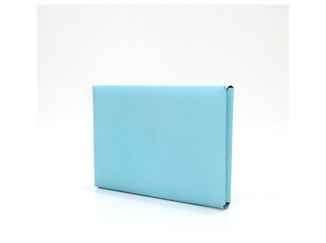 Hermès Pouch e clutch Calvi Epsom Blue Atoll Malachite - vista 4