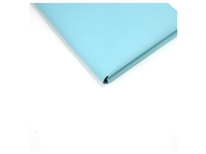 Hermès Pouch e clutch Calvi Epsom Blue Atoll Malachite - vista 6