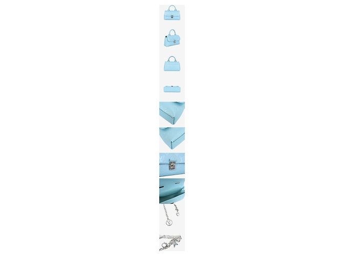 Borsa Tote Louis Vuitton Madeleine Blu - vista 2