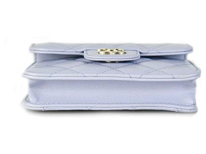 Chanel WOC Chain Wallet mit oberem Griff Weiß - Ansicht 4