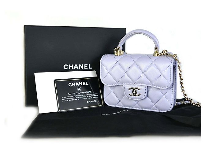 Chanel WOC Chain Wallet mit oberem Griff Weiß - Ansicht 6