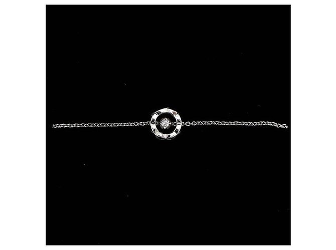 Chanel Pulseira Feminina Coco Crush acolchoada em ouro branco com diamantes Carat Preto - vista 3