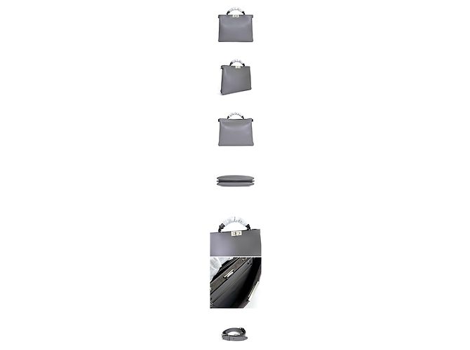 Fendi Borsa Tote Morbida Peekaboo ISeeU Marrone - vista 2