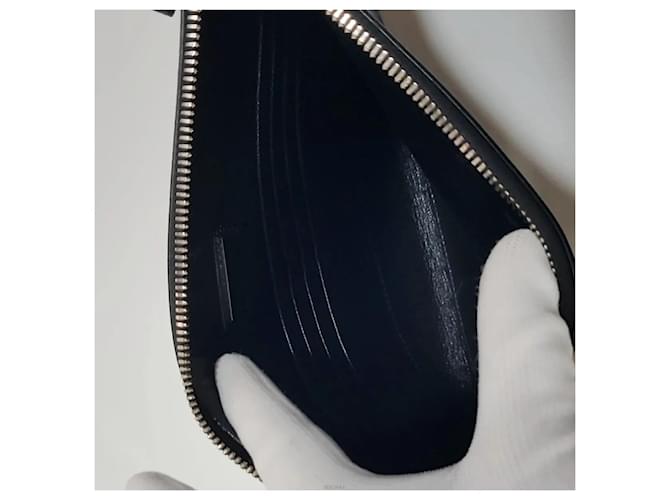 Prada Clutch mit Triangle-Logo Schwarz - Ansicht 9