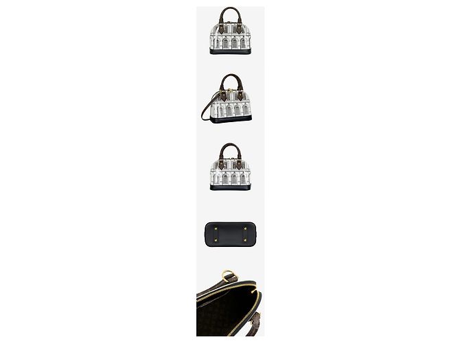 Louis Vuitton Alma BB Black White Weiß - Ansicht 2