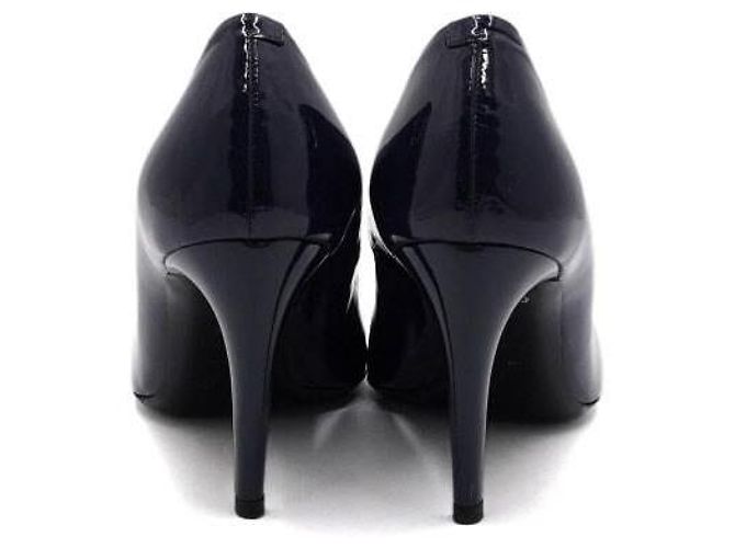 Roger Vivier Décolleté trombetta in vernice blu da donna - vista 5