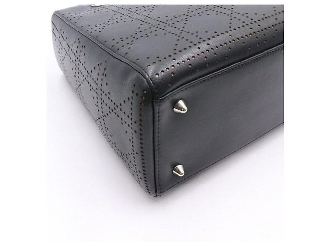 Dior Borsa Tote Lady Medium in pelle Cannage nera - vista 6