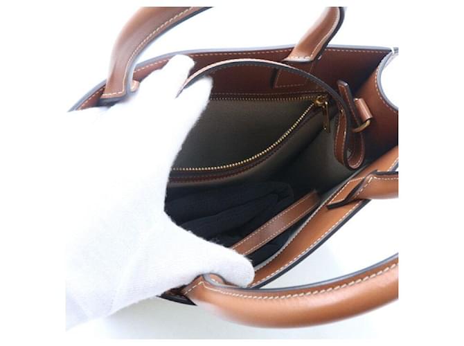 Céline Small Vertical Cabas Tote Bag e Borsa a Tracolla Marrone - vista 5