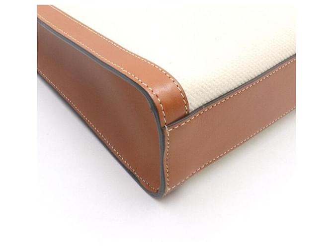 Céline Small Vertical Cabas Tote Bag e Borsa a Tracolla Marrone - vista 6